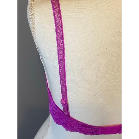Victoria's Secret Dream Angels Lightly Lined Demi Bra 32D Pink / Purple - Picture 12 of 12